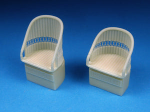 BR-32234  British WWI Wicker AGS Seats - No Belts - 1/32