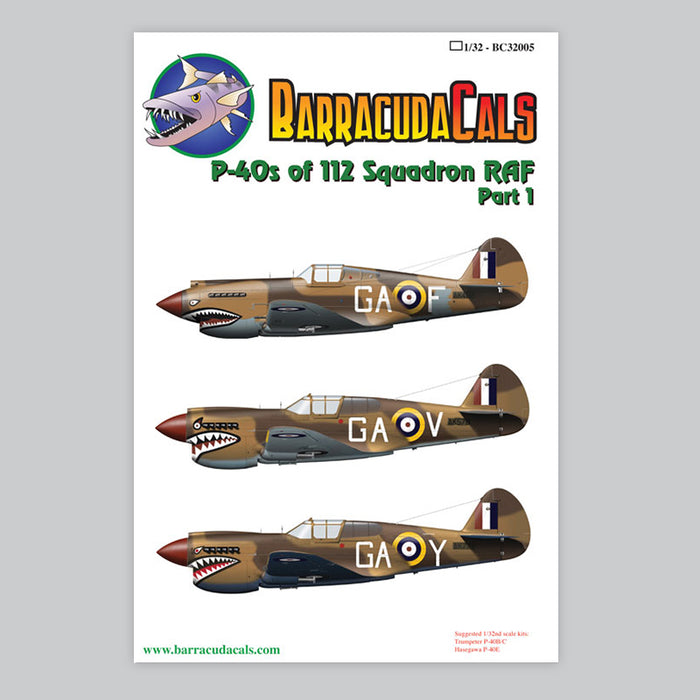 P-40s of 112 Squadron RAF - Part 1 - 1/32