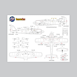 BC48373  Fw-190A, F, D Airframe Stencils - 1/48