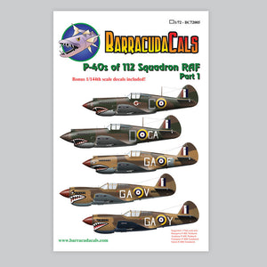 P-40s of 112 Squadron RAF - Part 1 - 1/72