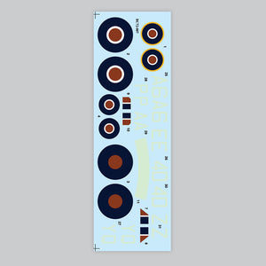 Meteor F.3 Corrected Roundels and Codes - 1/72