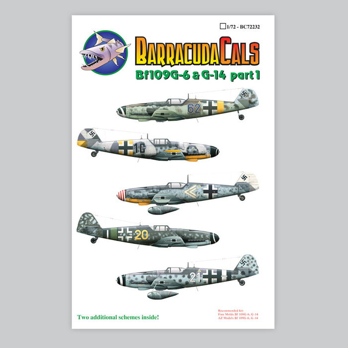 BC72232  Bf 109G-6 and G-14 - Part 1 - 1/72