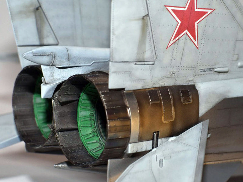 Tumansky R145 BR-48290 MiG-25 Interceptor (Short) Exhausts - 1/48 – Barracuda Studios