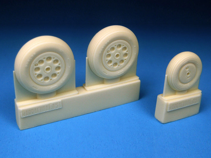 Barracuda Cast 1/48 Meteor Mk. 8 Main and Nose Wheel Set - BR48304