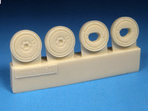 BR-48390  Bf 109G Wheels - Plain Hub, Smooth Tire - 1/48